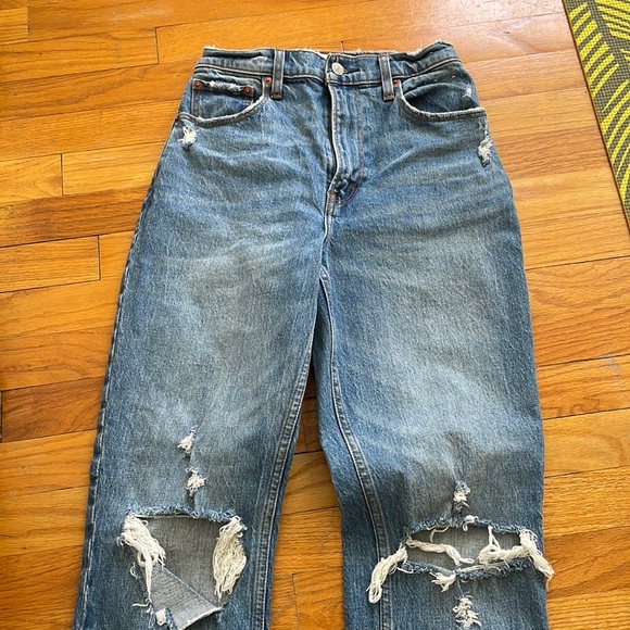 Abercrombie & Fitch Denim - 99’s straight ultra high rise